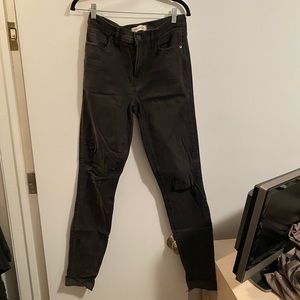 Madewell 30T 9” skinny distressed jeans